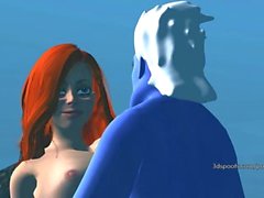 Wild little mermaid gets fucked senseless part 2