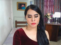 Hot Asian Trans Cock Live Jerking