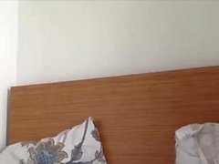 Big boobs tranny Kate solo masturbation on the bed