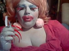 BBW Sissy Diane Big Lips Big Nails Big Lashes Smoke