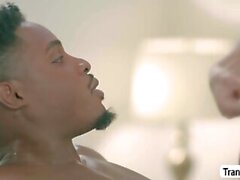 Sexy Tbabe masseuse gets her ass banged by black customer