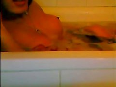 Horny Shemale Solo in Tub