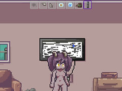 Cartoon futanari, futa, pixel