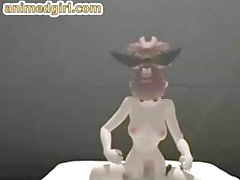 3D hentai shemale hot fucked and cummed face